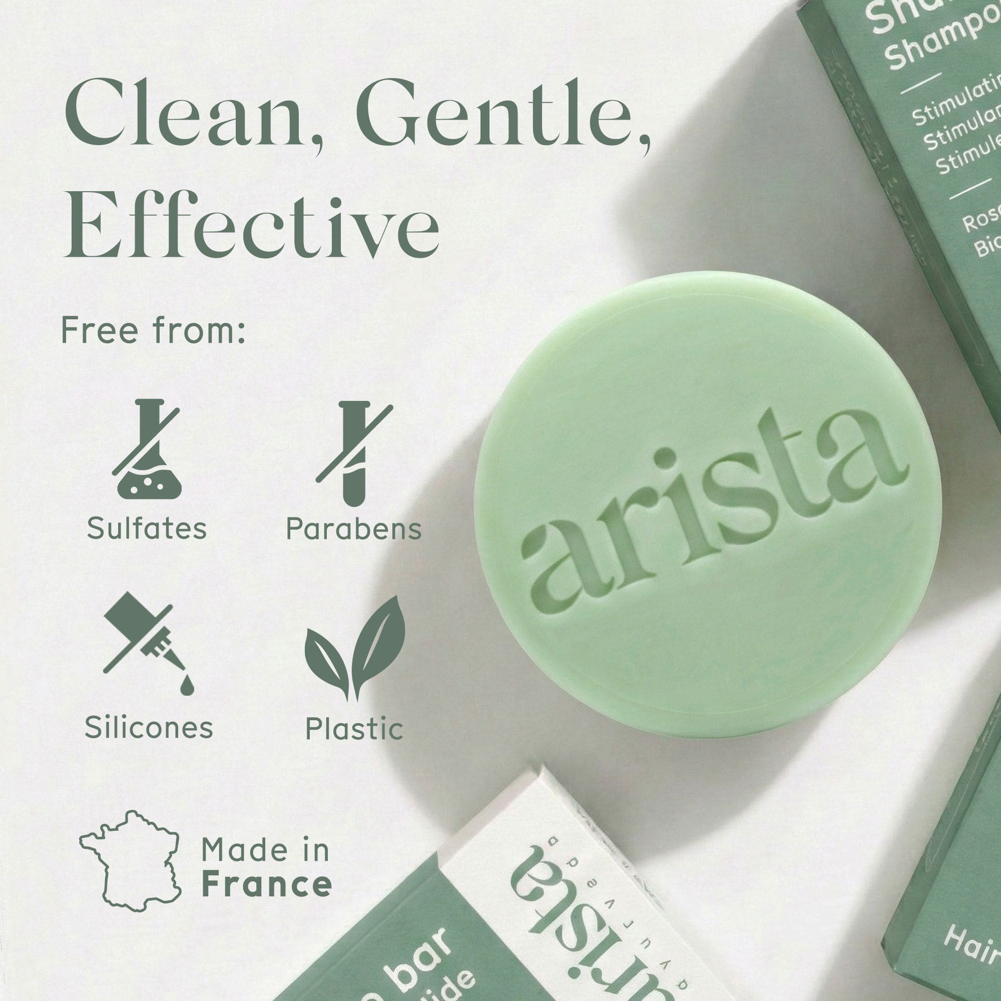 ARxSBx80xST USP CleanGentleEffective EN 001 arista-stimulating-rosemary-shampoo-bar-clean-gentle-effective-callout-features